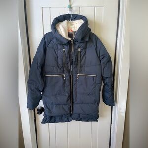 Orolay Women Winter Coat Warm Thickened Puffer Down Mid Length Jacket L